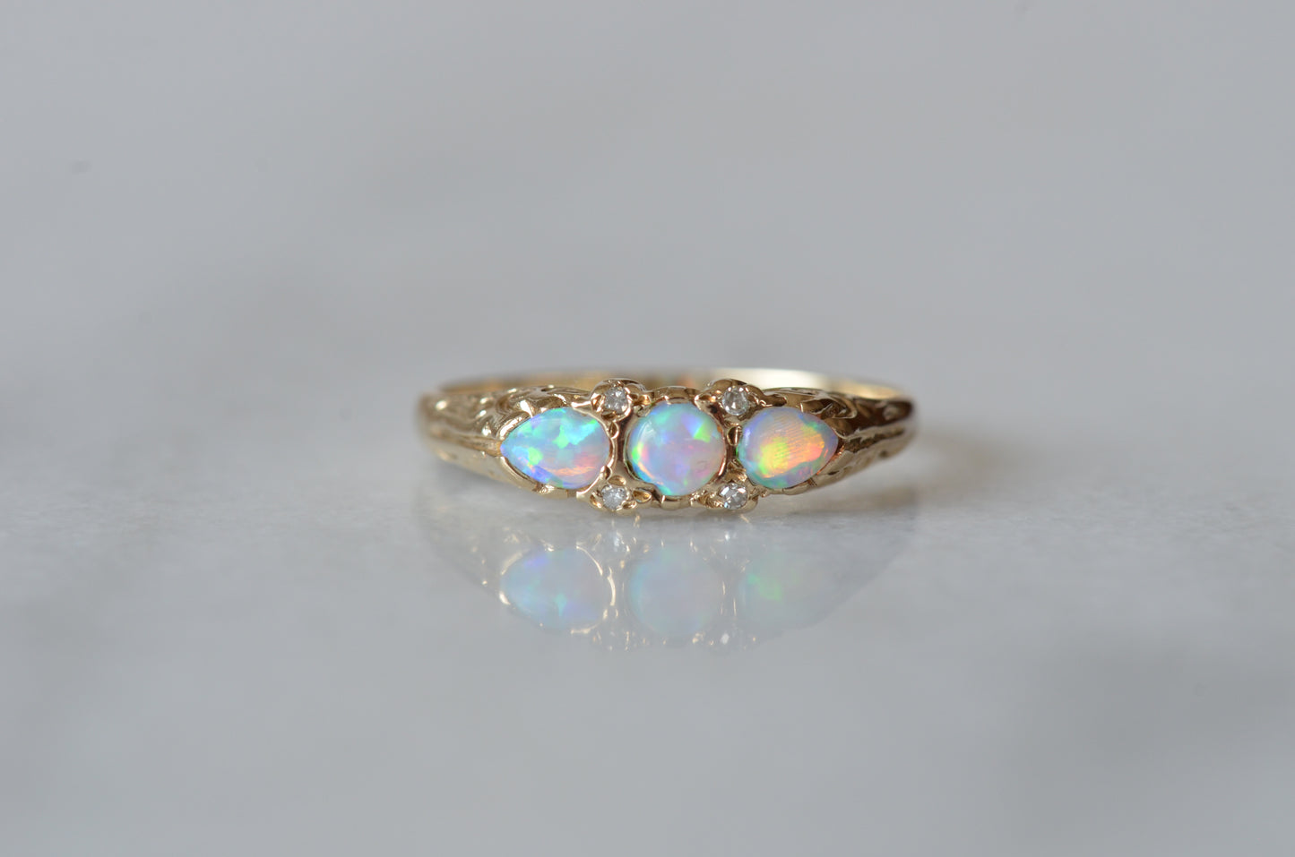 Vibrant Estate Opal Ring