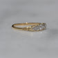 Stunning Vintage Five Diamond Boat Ring