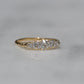 Stunning Vintage Five Diamond Boat Ring