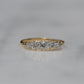 Stunning Vintage Five Diamond Boat Ring