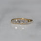 Stunning Vintage Five Diamond Boat Ring