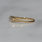 Stunning Vintage Five Diamond Boat Ring