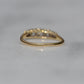 Stunning Vintage Five Diamond Boat Ring
