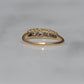 Stunning Vintage Five Diamond Boat Ring