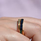 Dazzling Sapphire and Emerald Day and Night Flip Ring