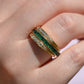 Dazzling Sapphire and Emerald Day and Night Flip Ring