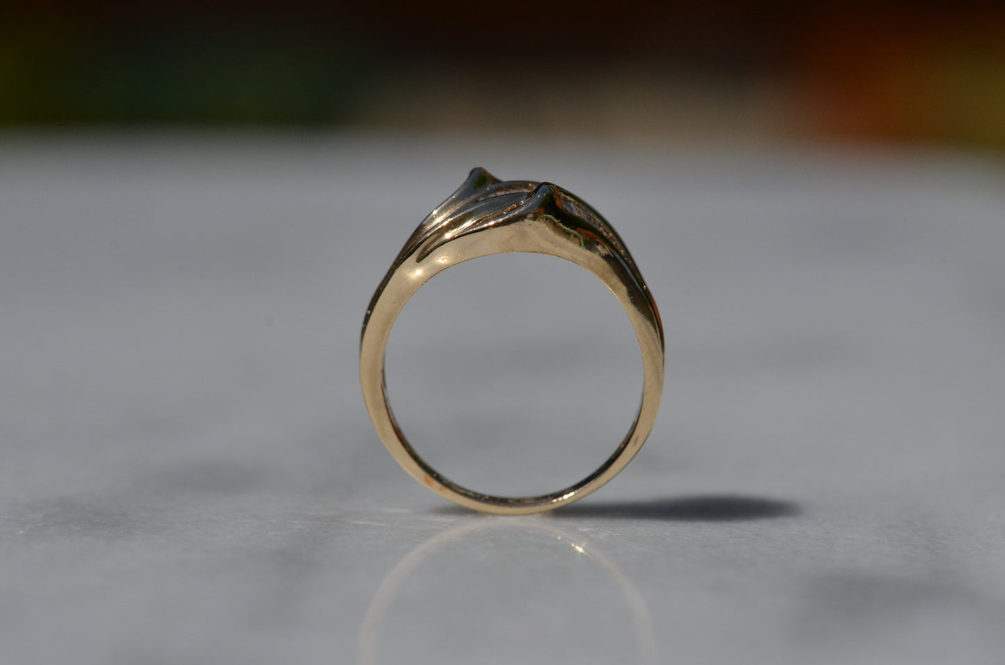 Swooping Vintage Baguette Cluster Ring