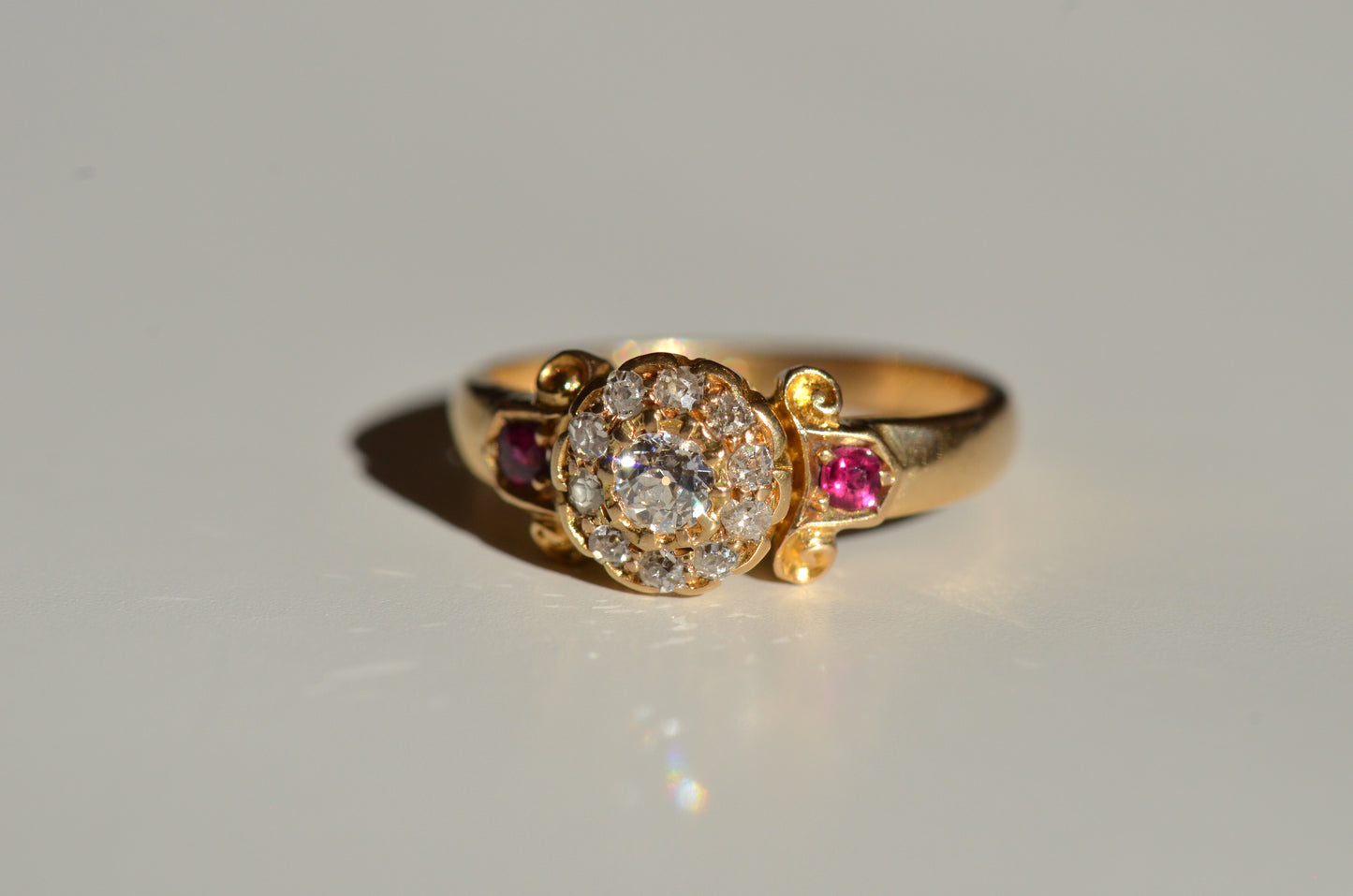Petite Victorian Halo Ring