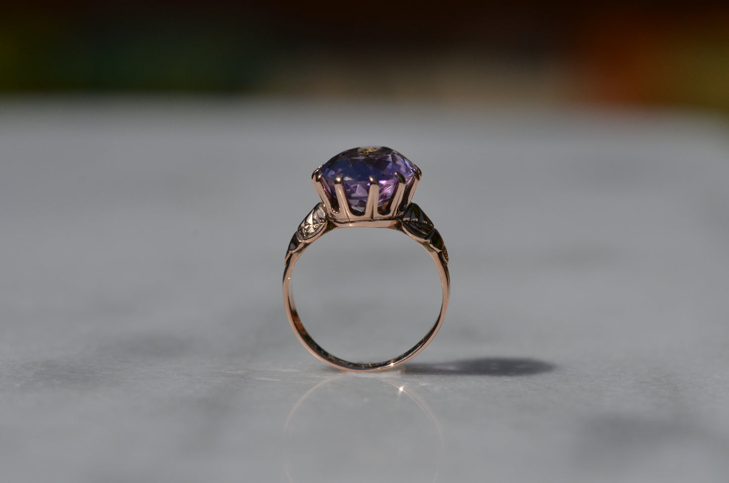Darling Antique Rose Of Sharon Ring