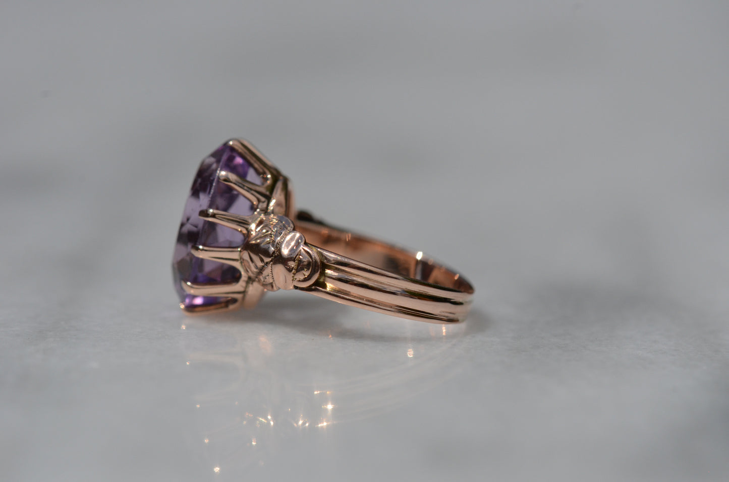 Darling Antique Rose Of Sharon Ring