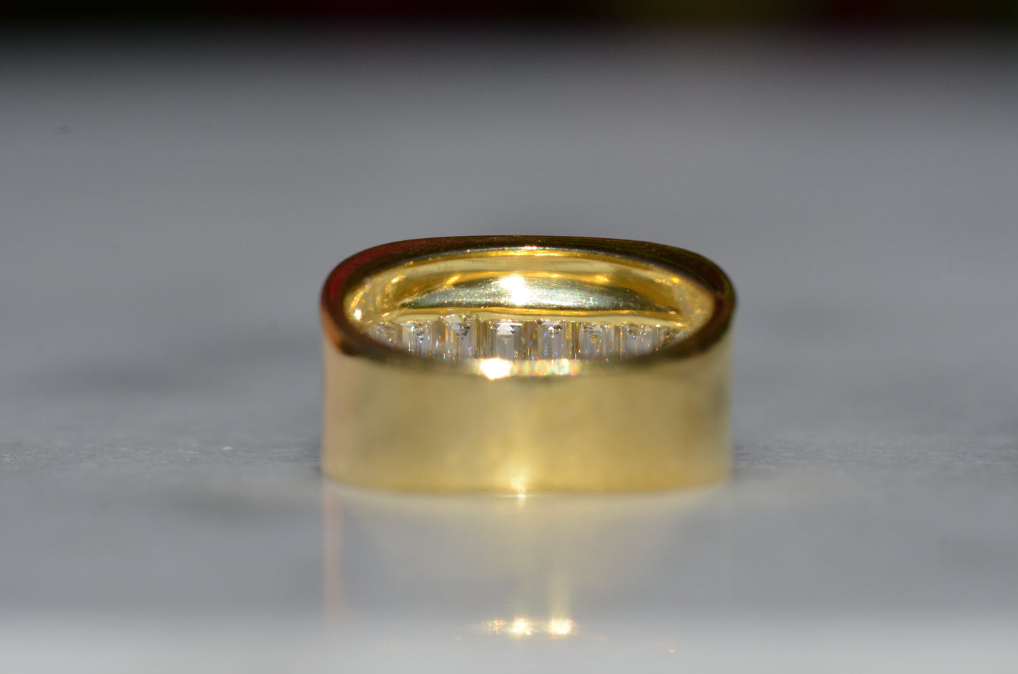 Bold Channel Baguette Ring