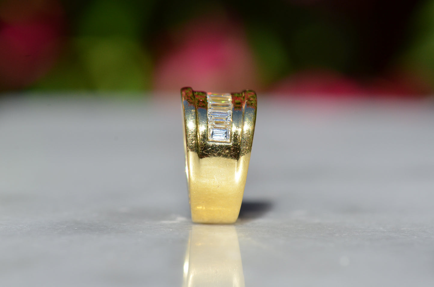 Bold Channel Baguette Ring