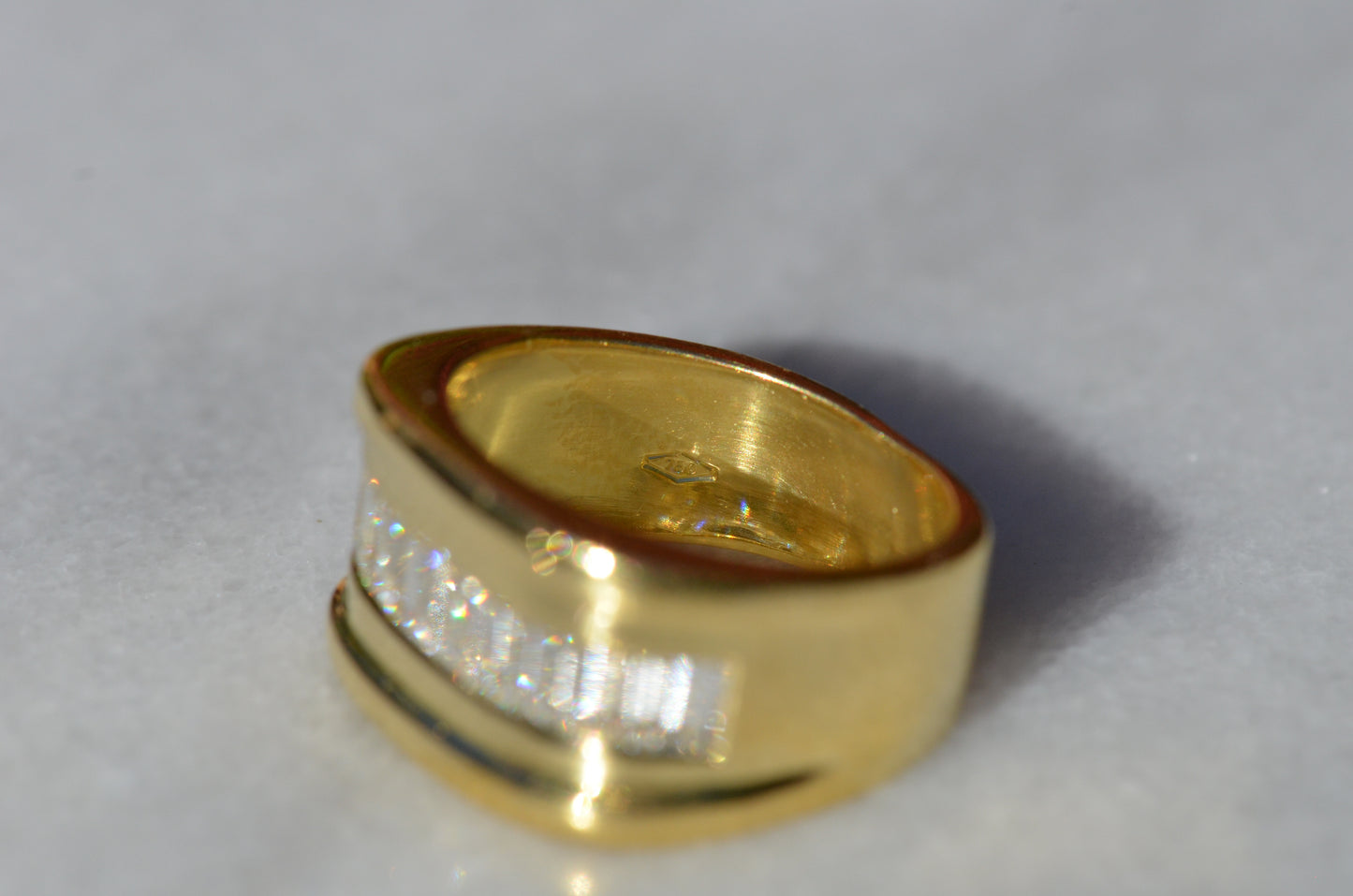 Bold Channel Baguette Ring