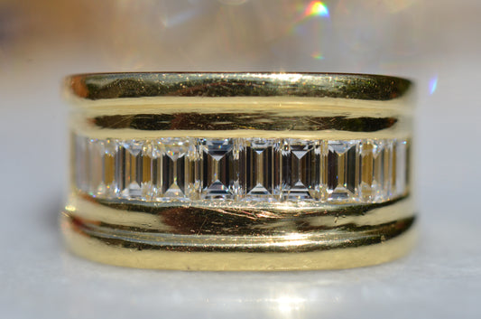 Bold Channel Baguette Ring