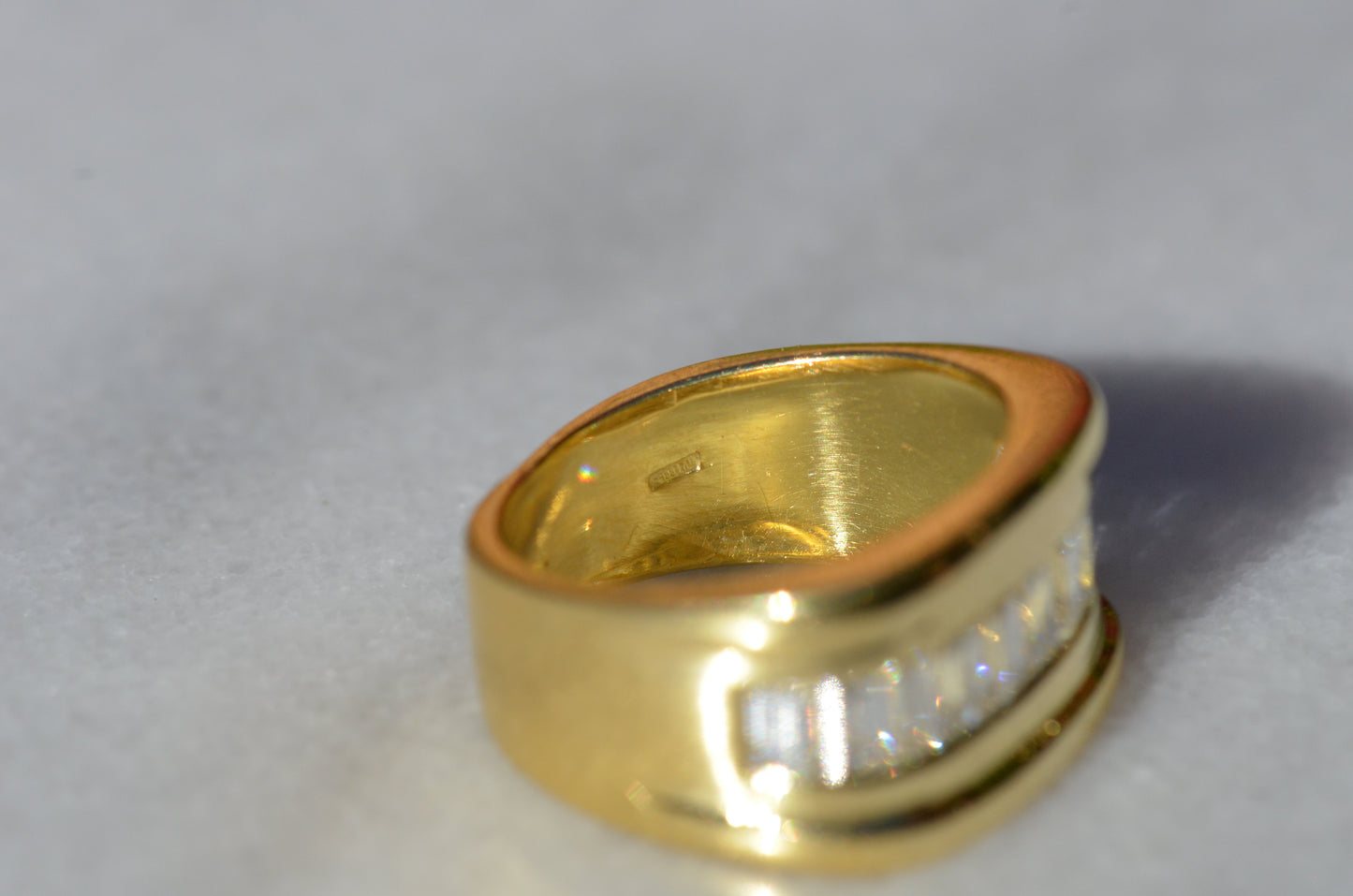 Bold Channel Baguette Ring