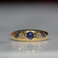 Vibrant Edwardian Sapphire Star Ring