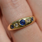 Vibrant Edwardian Sapphire Star Ring