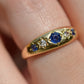 Vibrant Edwardian Sapphire Star Ring