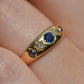 Vibrant Edwardian Sapphire Star Ring