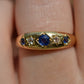 Vibrant Edwardian Sapphire Star Ring