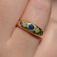 Vibrant Edwardian Sapphire Star Ring