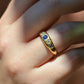 Vibrant Edwardian Sapphire Star Ring