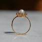 Stunning Antique Pearl Halo Conversion Ring