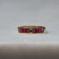 Sleek Vintage Ruby Channel Band