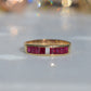 Sleek Vintage Ruby Channel Band