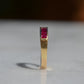 Sleek Vintage Ruby Channel Band