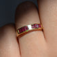 Sleek Vintage Ruby Channel Band
