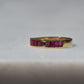 Sleek Vintage Ruby Channel Band