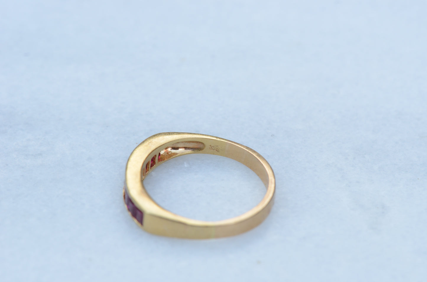 Sleek Vintage Ruby Channel Band