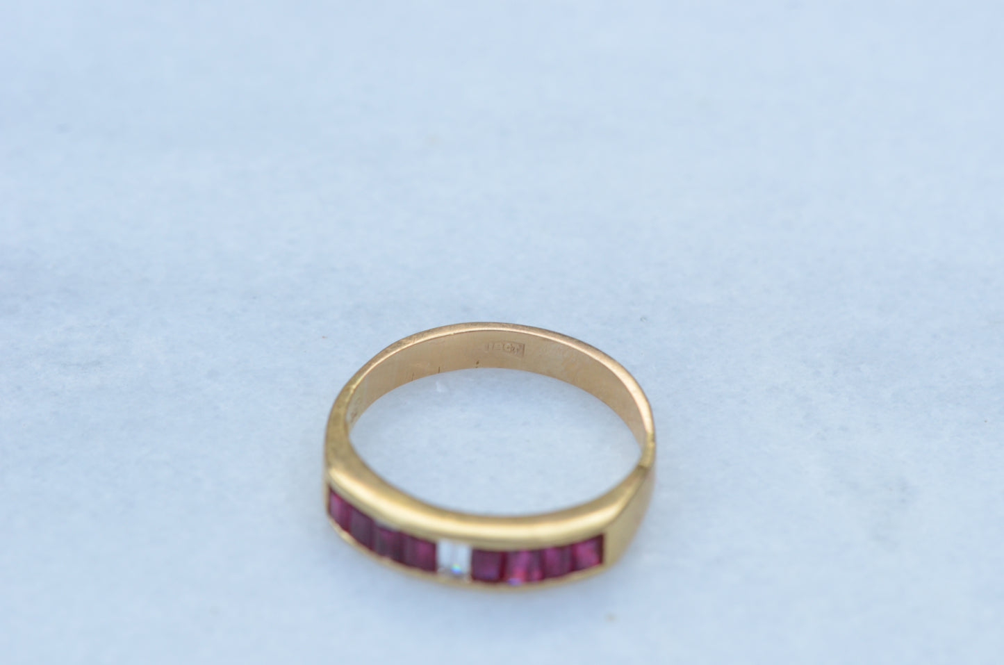 Sleek Vintage Ruby Channel Band