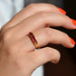 Sleek Vintage Ruby Channel Band