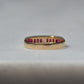 Sleek Vintage Ruby Channel Band