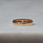 Sleek Vintage Ruby Channel Band