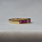 Sleek Vintage Ruby Channel Band