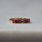 Sleek Vintage Ruby Channel Band