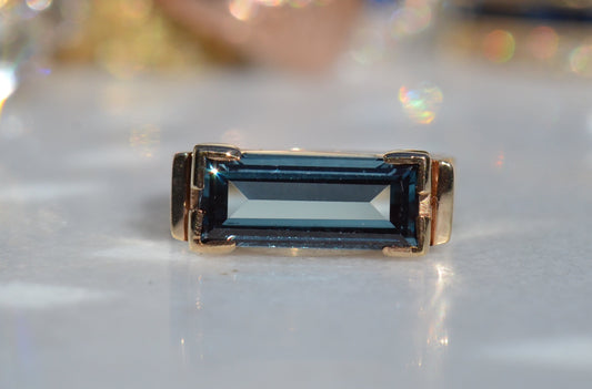 Unique East West Vintage Tourmaline Ring