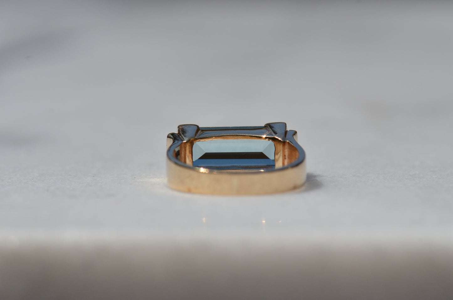 Unique East West Vintage Tourmaline Ring