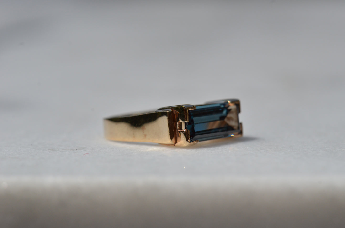 Unique East West Vintage Tourmaline Ring