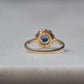 Sweet Antique Sapphire Daisy Ring 1915