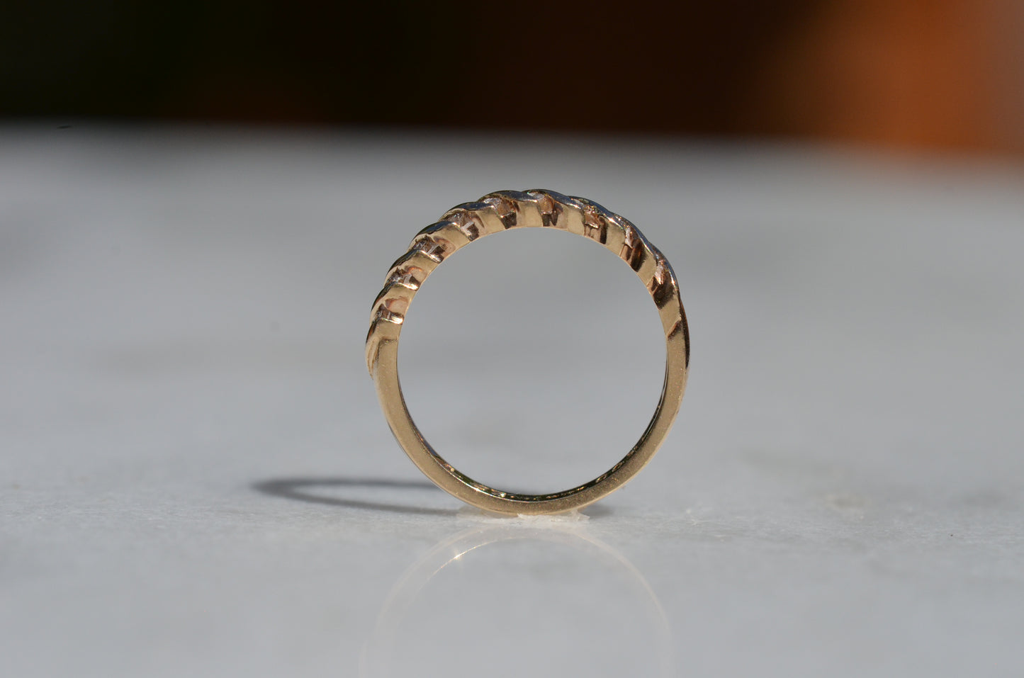 Sparkling Diamond Croissant Ring