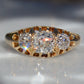 Stunning Victorian Old Mine Trilogy Ring