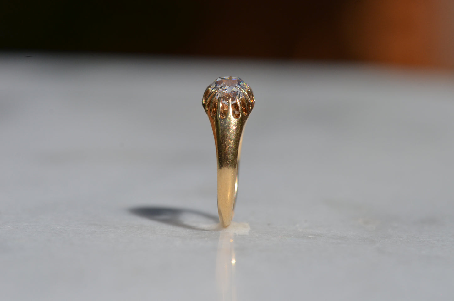 Stunning Victorian Old Mine Trilogy Ring