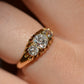 Stunning Victorian Old Mine Trilogy Ring