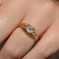 Stunning Victorian Old Mine Trilogy Ring