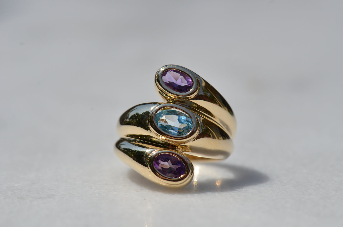 Bold Triple Dome Cocktail Ring