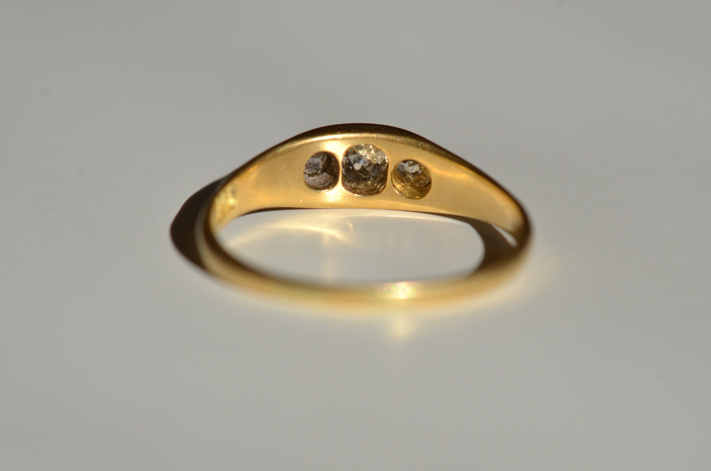 Elegant Edwardian Diamond Boat Ring